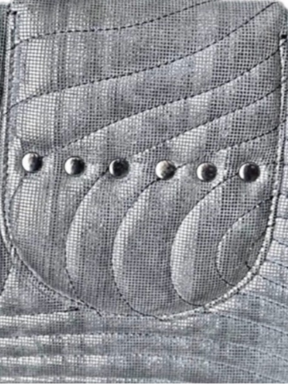 Rare Henri Bendel No. 7 Metallic Quilted Girl Dog Shoulder Bag - Picture 3 of 6